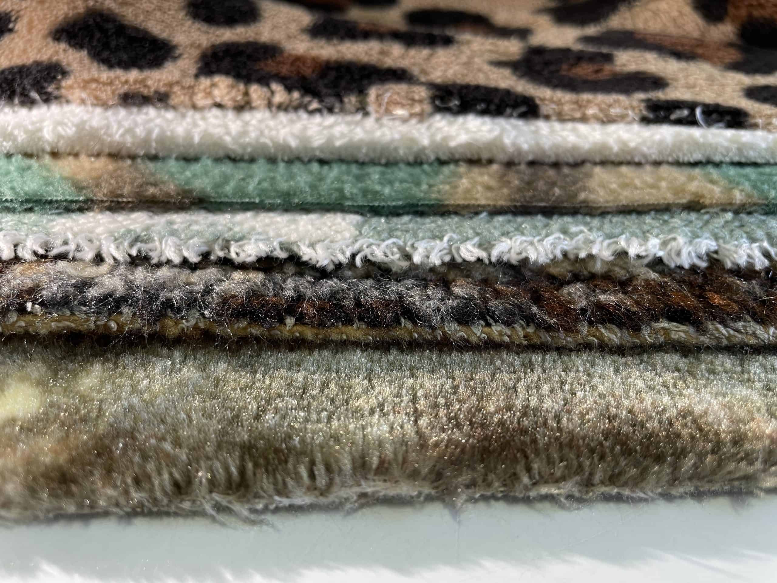A stack of plush fleece fabric.