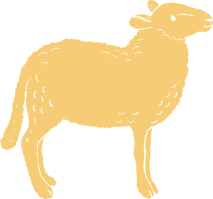 yellow sheep graphic