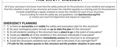A sample of our free fire safety checklist!