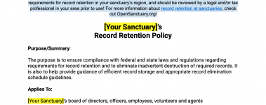 The-Open-Sanctuary-Project-Record-Retention-Policy-Template-Sample